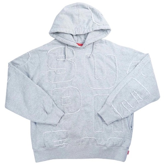 Supreme cutout letters hoodie